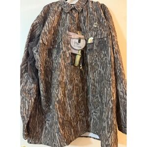 Ol Tom Technical Turkey Gear Men 3XL Long Sleeve Mossy Oak Bottomland Camo Shirt